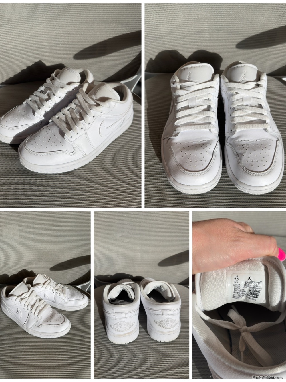 Wmns Air Jordan 1 Low 'Triple White’
